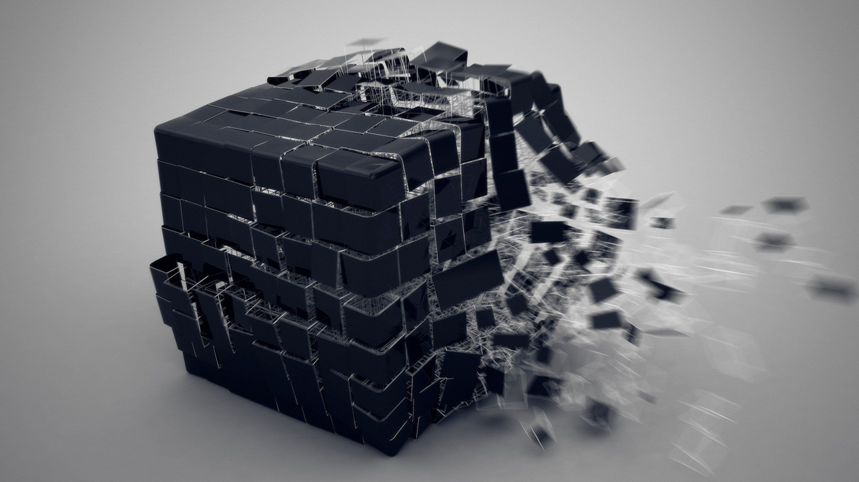 disintegrating cubes